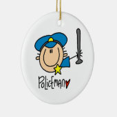 Policeman Occupation Keramisch Ornament (Rechts)