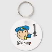 Policeman Occupation Sleutelhanger (Voorkant)
