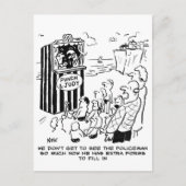Policeman Punch & Judy Joke Briefkaart (Voorkant)