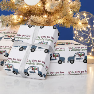 Policeman Santa Holiday verpakkingspapier Cadeaupapier