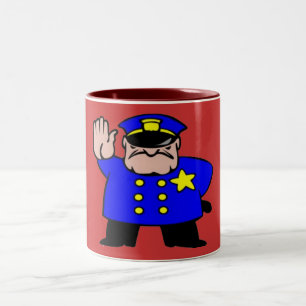 Policeman - Vaderdag Tweekleurige Koffiemok