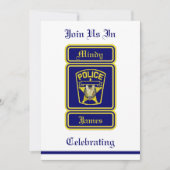 Policeman Wedding Uitnodiging (Voorkant)