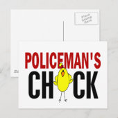 POLICEMAN'S CHICK BRIEFKAART (Voorkant / Achterkant)