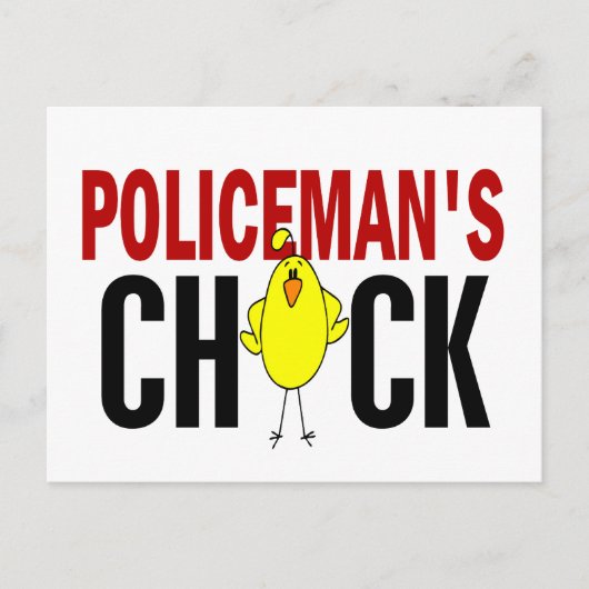 POLICEMAN'S CHICK BRIEFKAART (Voorkant)