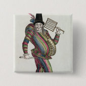 Polichinelle Vierkante Button 5,1 Cm (Voorkant)