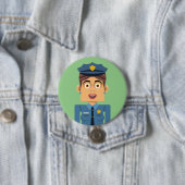 Policia Ronde Button 7,6 Cm (In situ)