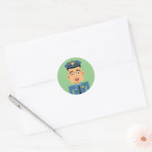 Policia Ronde Sticker (Envelop)
