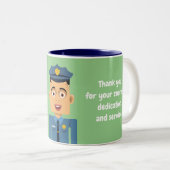 Policia Tweekleurige Koffiemok (Voorkant rechts)