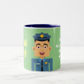 Policia Tweekleurige Koffiemok (Center)