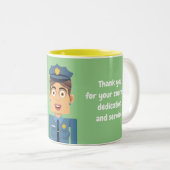 Policia Tweekleurige Koffiemok (Voorkant rechts)