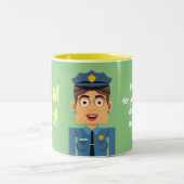 Policia Tweekleurige Koffiemok (Center)