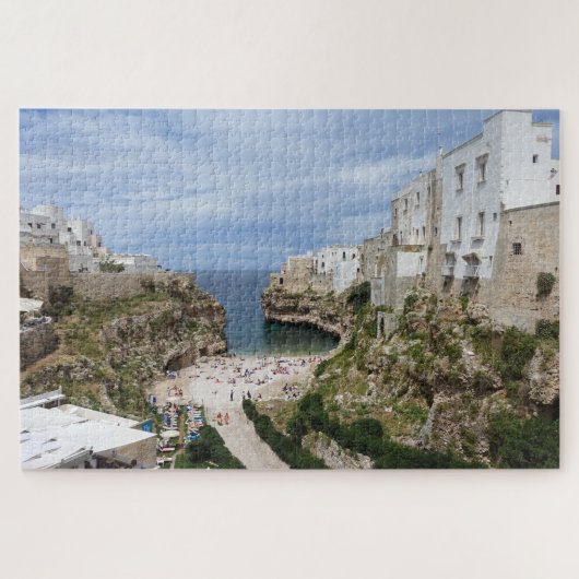 Polignano a Mare City strand in Puglia Legpuzzel (Horizontaal)