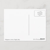 Polignano a Mare City strand, Puglia White briefka Briefkaart (Achterkant)