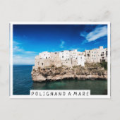 Polignano a Mare-huizen op een klif in Puglia Briefkaart (Voorkant)