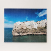 Polignano a Mare-huizen op een klif in Puglia Legpuzzel (Horizontaal)