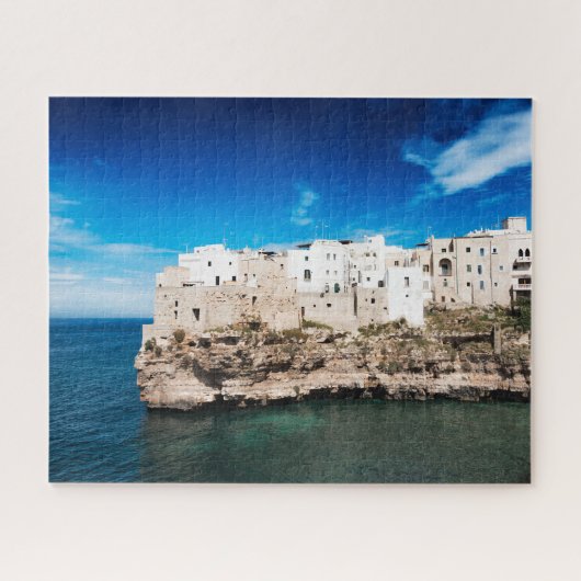 Polignano a Mare-huizen op een klif in Puglia Legpuzzel (Horizontaal)
