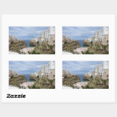 Polignano a Mare stadsstrand rechthoekige sticker (Vel)