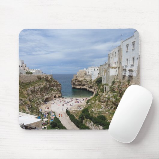 Polignano a Mare stedelijk strand in Puglia mousep Muismat (Met muis)