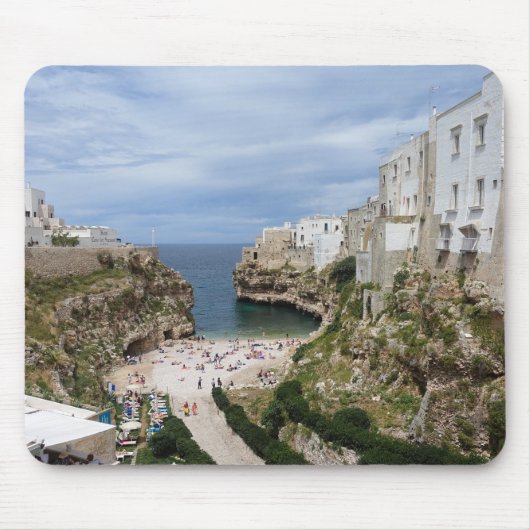 Polignano a Mare stedelijk strand in Puglia mousep Muismat (Voorkant)