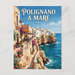 Polignano a Mare Zee-terras Italië Briefkaart