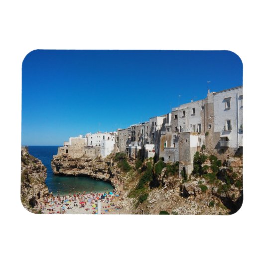 Polignano Mare Bari Italië strandmerkarchitect Magneet (Horizontaal)