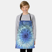 Poligonal geometric design schort (Gedragen)