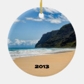 Polihale Kaua'i Keepomwille Keramisch Ornament (Achterkant)