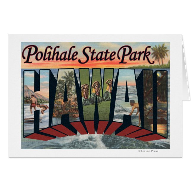 Polihale State Park, Hawaii - Large Letter Scene (Voorkant Horizontaal)
