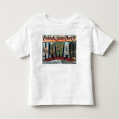 Polihale State Park, Hawaii - Large Letter Scene Kinder Shirts (Voorkant)