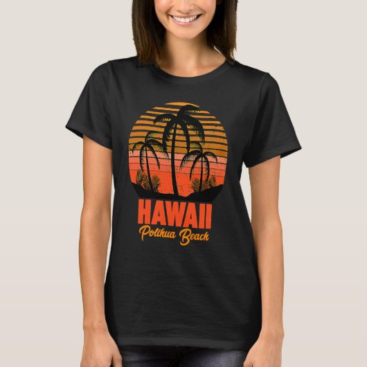 Polihua Beach Hawaï T-shirt (Voorkant)