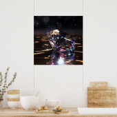 Polijdiamant, glanzend gemstone zoom poster (Keuken)