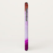 Polijstbare Paarse geit met kwarts Case-Mate iPhone Case (Achterkant/links)