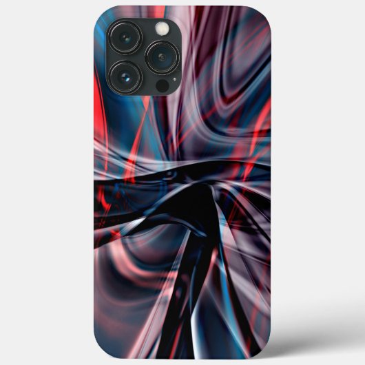 Polijstende bogen die elkaar overlappen, zijn rood Case-Mate iPhone case (Achterkant)