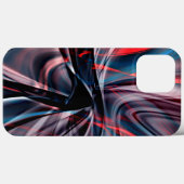 Polijstende bogen die elkaar overlappen, zijn rood Case-Mate iPhone case (Achterkant (horizontaal))
