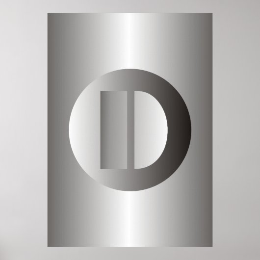 Polijststaal "D" Poster (Voorkant)