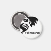 Polimasaren kylskåpsmagnet rund magneet (Voorkant / Achterkant)