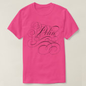 Polin van Bridgerton Penelope en Colin in calligra T-shirt (Design voorkant)