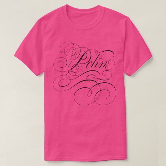 Polin van Bridgerton Penelope en Colin in calligra T-shirt (Design voorkant)