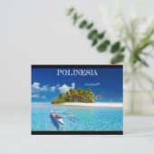Polinesië Dream Island Briefkaart (Staand voorkant)