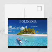 Polinesië Dream Island Briefkaart (Voorkant / Achterkant)