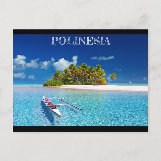 Polinesië Dream Island Briefkaart (Voorkant)