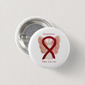 Polio Survivor Angel Awareness Ribbon Pins Ronde Button 3,2 Cm (Voorkant /achterkant)