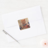 Poliphilus Kneeling voor Queen Eleuterylida Vierkante Sticker (Envelop)