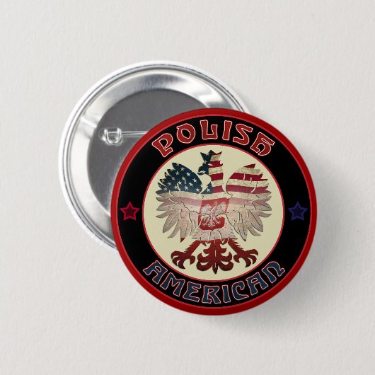 Polish American Eagle Button (Voorkant /achterkant)