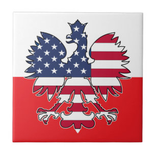 Polish American Eagle Keramische Tegel Tegeltje