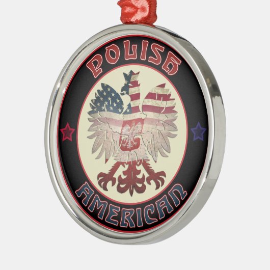 Polish American Eagle Ornament (Links)