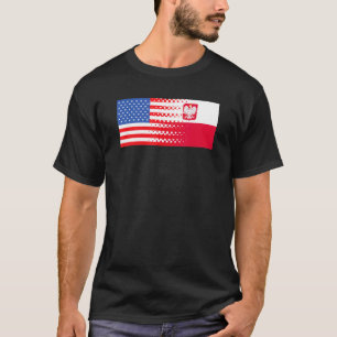 Polish American Flag Polska Polish Prid T-shirt
