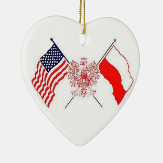 POLISH AMERICAN KERAMISCH ORNAMENT (Rechts)