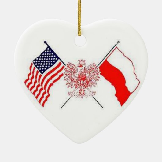 POLISH AMERICAN KERAMISCH ORNAMENT (Achterkant)