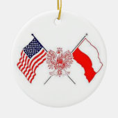 POLISH AMERICAN KERAMISCH ORNAMENT (Voorkant)